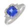 Guest and Philips - 50pt Dia/Tanz Set, White Gold - 18ct Diamond and Tanzanite Ring 18RIDG87858