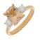 Guest and Philips - 40pt Dia/Morg Set, Rose Gold - White Gold - 18ct Diamond and Morganite Ring 18RIDG87842