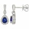 Guest and Philips - Sapphire Set, White Gold - 18ct D 20pt 36st HI SI 2st Ceylon Sapp Earrings 18EADG86882