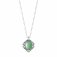 Georg Jensen - Heritage, Sterling Silver Green Pendant Necklace 20000922