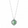 Georg Jensen - Heritage, Sterling Silver Green Pendant Necklace 20000922