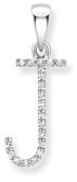 Guest and Philips - Initial, J Set, White Gold - 9ct Pendant IN9-J