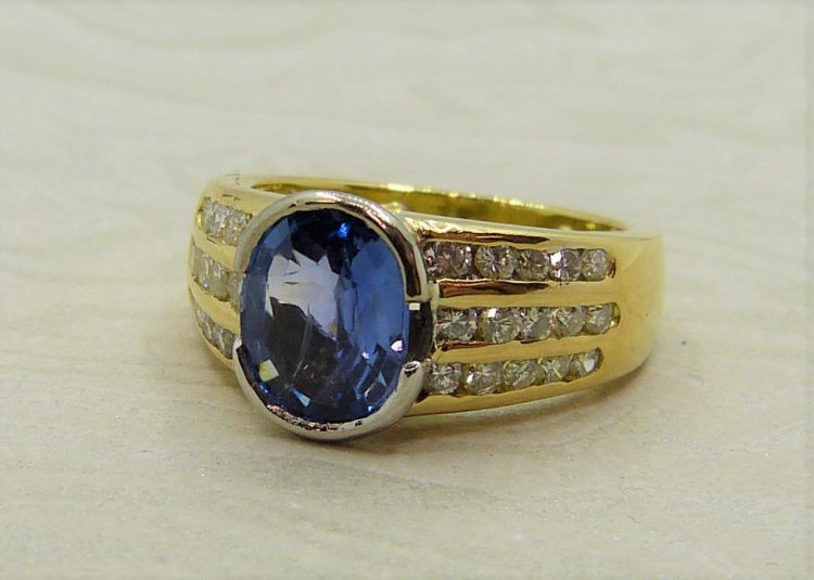 Mens vintage hot sale gemstone rings