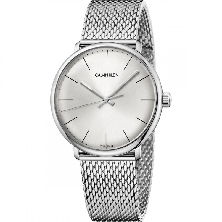 stainless steel mesh bracelet watch