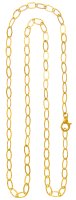 Giovanni Raspini - Hammered Links, Yellow Gold Plated Necklace 08561