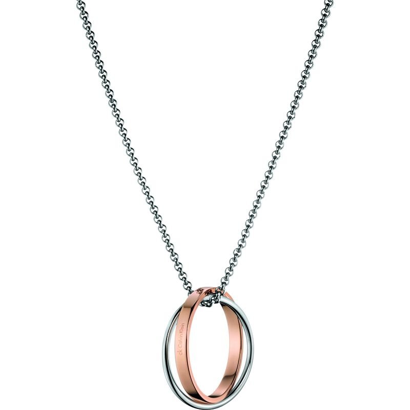 calvin klein rose gold necklace