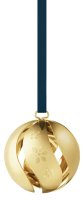 Georg Jensen - CC2024 Ball , Yellow Gold Plated Christmas Decoration 10020402