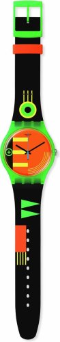 Swatch - Swatch Neon Rider, Plastic/Silicone Quartz Watch SO29G106