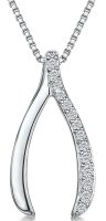 Jools - Cubic Zirconia Set, Sterling Silver - Necklace KPN3462