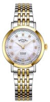 Rotary - Dress, Diamond Set, Stainless Steel - Yellow Gold Plated - Quartz Watch LB05421-41-D